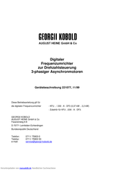 Georgii Kobold KFU 4/230-A DF3 Gerätebeschreibung