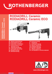 Rothenberger RODIADRILL Ceramic ECO Bedienungsanleitung