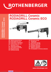 Rothenberger RODIADRILL Ceramic Bedienungsanleitung