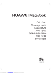 Huawei MateBook HZ-W19 Kurzanleitung