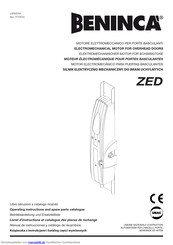 Beninca ZED Betriebsanleitung