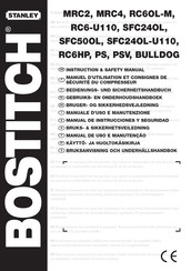 Bostitch PSV Bedienungs- Und Sicherheitsanleitung