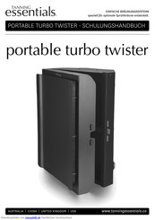 tanning essentials Portable Turbo Twister Bedienungsanleitung