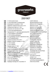 GreenWorks Tools 2501907 Bedienungsanleitung