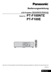 Panasonic PT-F100E Bedienungsanleitung