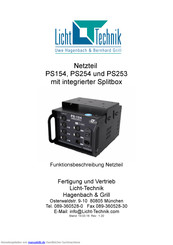 Licht-Technik PS 253 Bedienungsanleitung