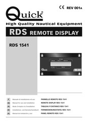 Quick RDS 1541 Benutzerhandbuch