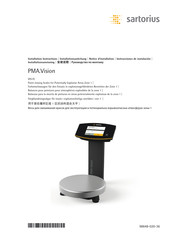 Sartorius PMA.Vision VIS1X Serie Installationsanleitung