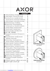 Hansgrohe AXOR FixFit Porter Round Gebrauchsanleitung, Montageanleitung