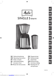 Melitta SINGLE 5 therm Gebrauchsanleitung
