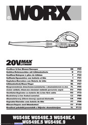 Worx WG549E Bedienungsanleitung
