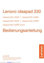 Lenovo ideapad 330-14IGM Bedienungsanleitung