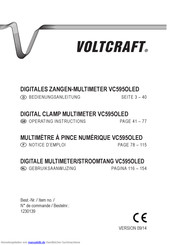 VOLTCRAFT VC595OLED Bedienungsanleitung