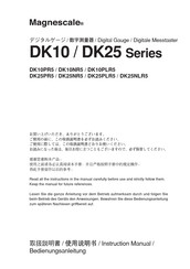 Magnescale DK10PLR5 Bedienungsanleitung