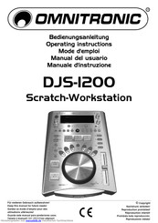 Omnitronic DJS-1200 Bedienungsanleitung