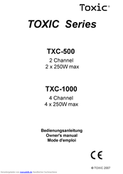 Toxic TXC-1000 Bedienungsanleitung