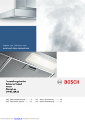 Bosch DWB121K50 Gebrauchsanleitung