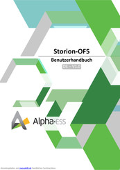 Alpha ESS Storion-OF5 Benutzerhandbuch