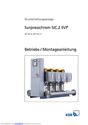 KSB Surpresschrom SIC.2 SVP Betriebs-/Montageanleitung