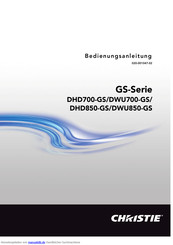 Christie DWU850-GS Bedienungsanleitung