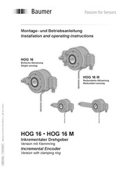 Baumer HOG 16 Montage- Und Betriebsanleitung
