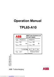 ABB TPL65-A10 Handbuch