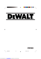 DeWalt DW383 Handbuch