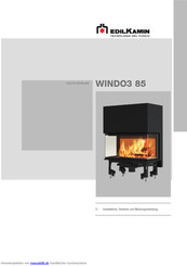EdilKamin WINDO3 85 Installations-, Betriebs- Und Wartungsanleitung