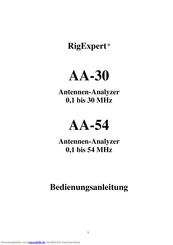 RigExpert AA-30 Bedienungsanleitung