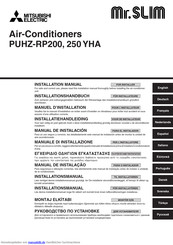 Mitsubishi Electric Mr.SLIM PUHZ-RP250YHA Installationshandbuch