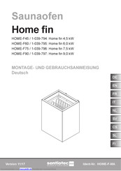 Sentiotec HOME-F45 Montage- Und Gebrauchsanweisung