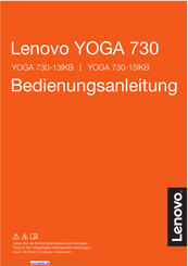 Lenovo YOGA 730-13IKB Bedienungsanleitung