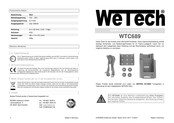 Wetech WTC689 Gebrauchsanweisung