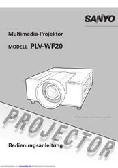 Sanyo PLV-WF20 Bedienungsanleitung