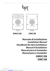 Bpt DMC/08 Handbuch Für Den Installateur
