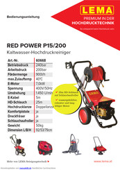 Lema RED POWER P21/200 Bedienungsanleitung