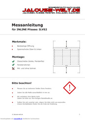 Jalousie-Welt INLINE ILVS2 Messanleitung