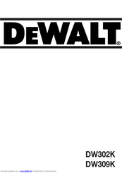 DeWalt DW309K Bedienungsanleitung