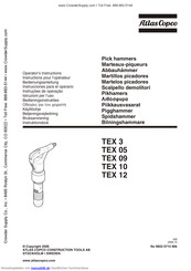 Atlas Copco TEX 10 Bedienungsanleitung