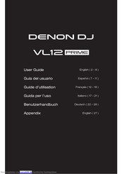 Denon DJ VL12 Prime Benutzerhandbuch