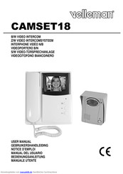 Velleman CAMSET18 Bedienungsanleitung