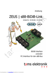 tams elektronik s88-BiDiB-Link Anleitung