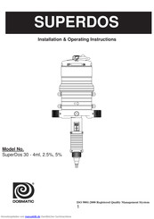 DOSMATIC SuperDos 30 Benutzer Die Installation-, Und Bedienungs-Anleitung