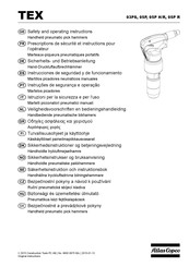 Atlas Copco TEX 05P H/R Sicherheits- Und Betriebsanleitung