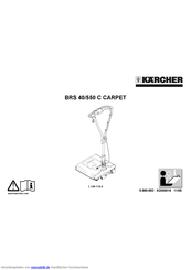 Kärcher BRS 40/550 C CARPET Betriebsanleitung