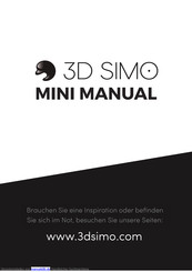 3dsimo 3D SIMO MINI Bedienungsanleitung