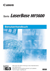 Canon LaserBase MF5600 serie Benutzerhandbuch