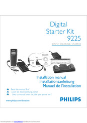 Philips Digital Starter Kit 9225 Installationsanleitung