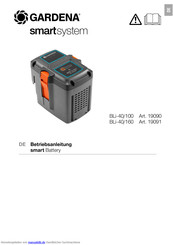 Gardena smart Battery BLi-40/160 Betriebsanleitung