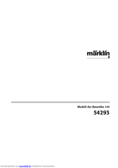 marklin 144 Series Anleitung